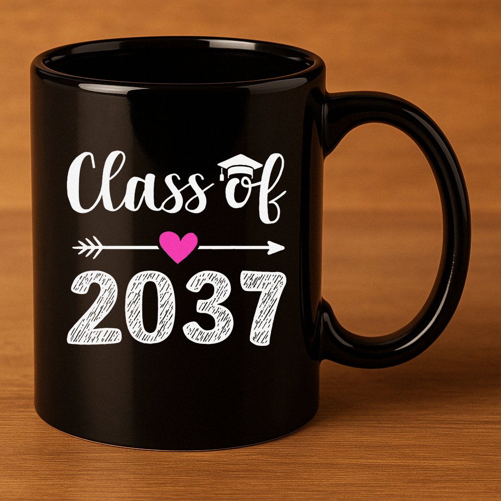 Kindergarten To Graduation Grow With Me Class Of 2037 Gift 11oz C Handle Ceramic Mug
