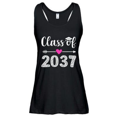 Kindergarten To Graduation Grow With Me Class Of 2037 Gift Ladies Essential Flowy Tank