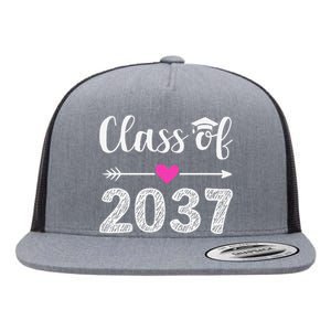 Kindergarten To Graduation Grow With Me Class Of 2037 Gift Flat Bill Trucker Hat