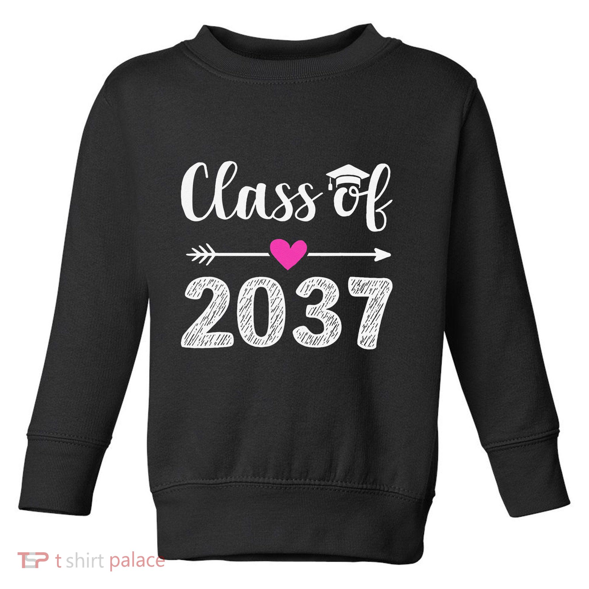 Kindergarten To Graduation Grow With Me Class Of 2037 Gift Toddler Sweatshirt