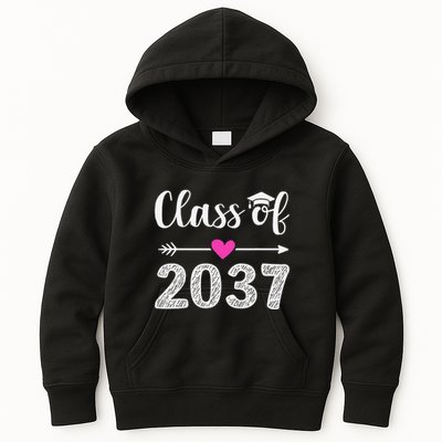 Kindergarten To Graduation Grow With Me Class Of 2037 Gift Kids Hoodie
