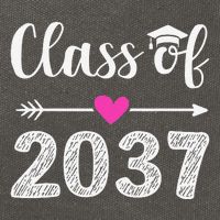 Kindergarten To Graduation Grow With Me Class Of 2037 Gift Cotton Canvas Backpack