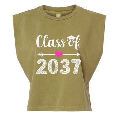 Kindergarten To Graduation Grow With Me Class Of 2037 Gift Garment-Dyed Women's Muscle Tee