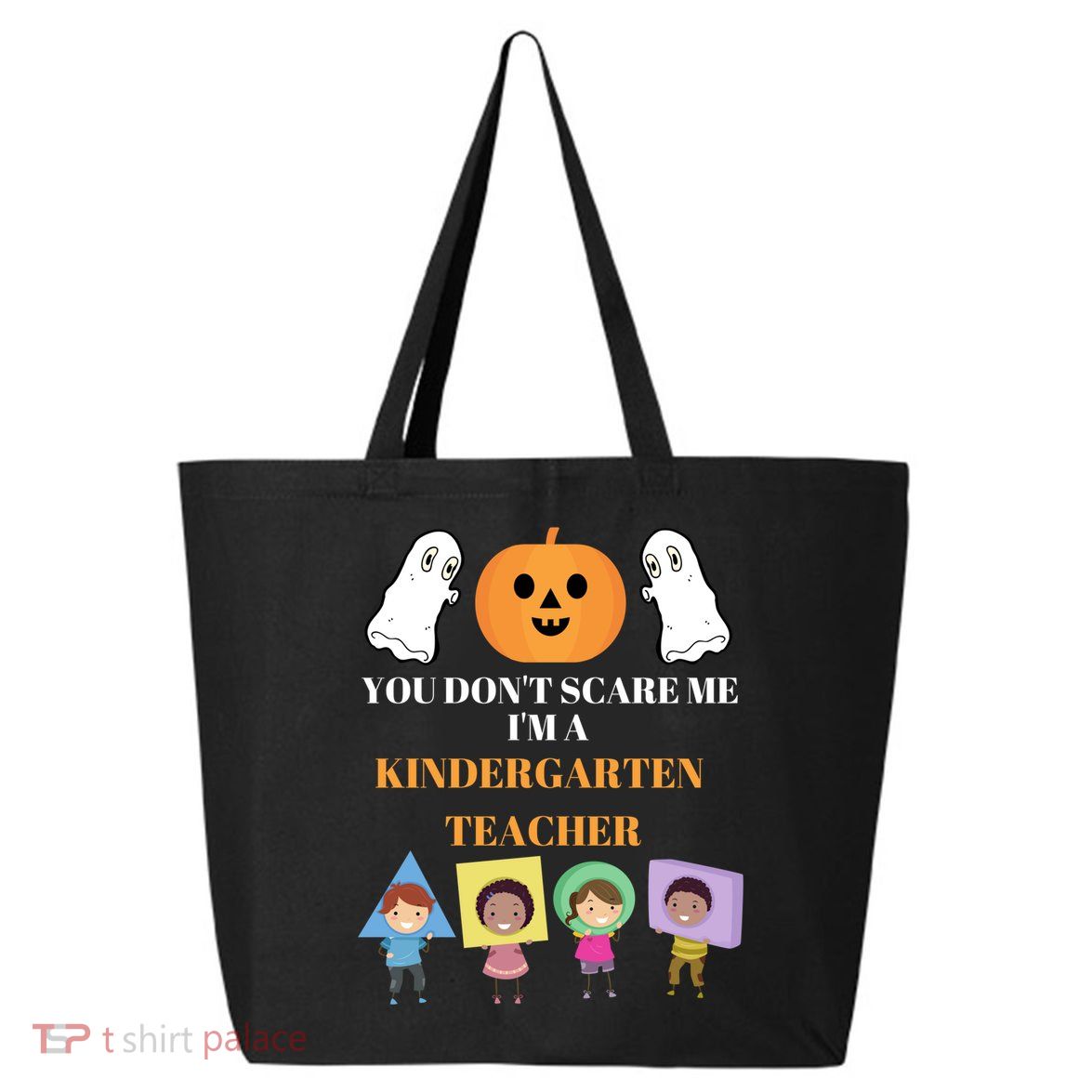 Kindergarten Teacher Halloween Kindergarten Teacher Gift 25L Jumbo Tote