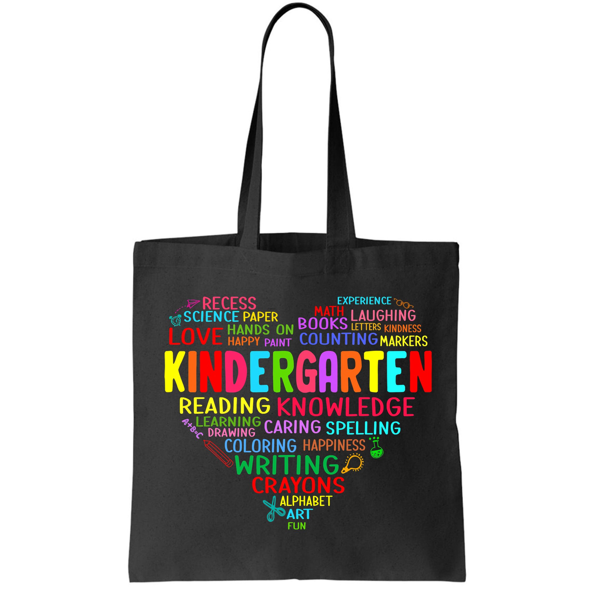 Kindergarten Team Heart Back To School Funny Teacher Bag