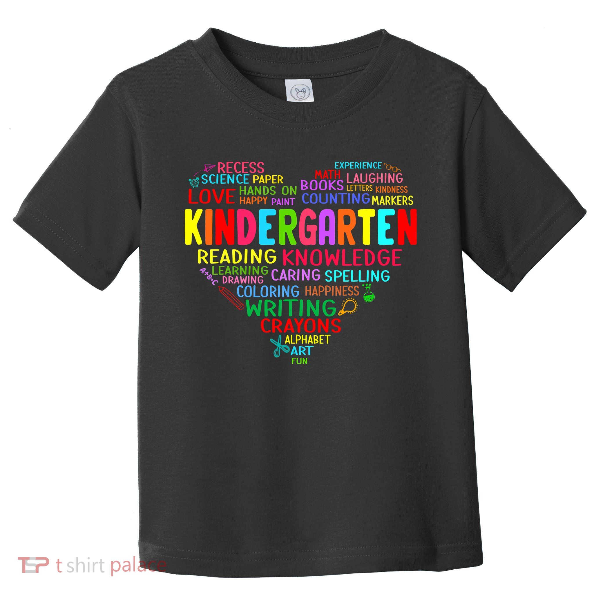 Kindergarten Team Heart Back To School Funny Teacher Toddler T-Shirt