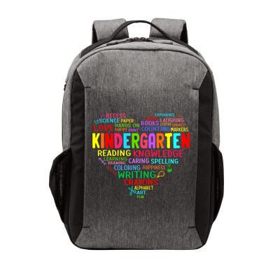Kindergarten Team Heart Back To School Funny Teacher Vector Backpack