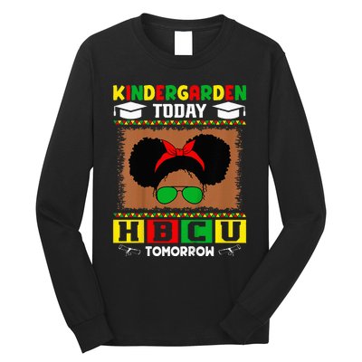 Kindergarten Today Hbcu Tomorrow Future Hbcu Grad Long Sleeve Shirt