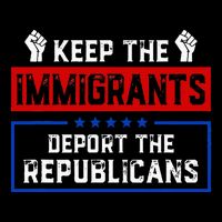 Keep The Immigrants Deport The Republicans Cooling Performance Crew T-Shirt