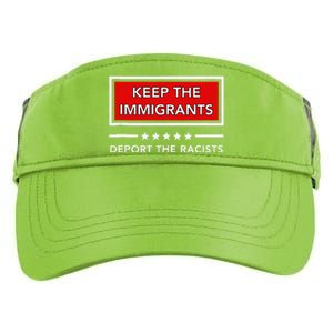 Keep The Immigrants Deport The Racists Adult Drive Performance Visor