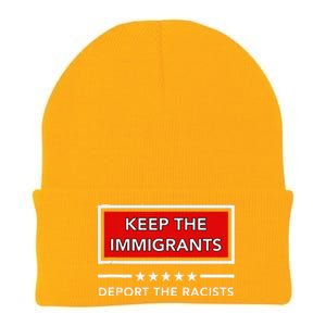 Keep The Immigrants Deport The Racists Knit Cap Winter Beanie