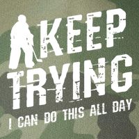 Keep Trying I Can Do This All Day For A Goalie Ice Hockey Meaningful Gift Legacy Tie Dye Trucker Hat
