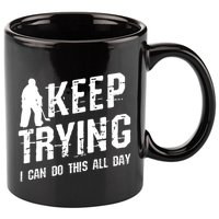 Keep Trying I Can Do This All Day For A Goalie Ice Hockey Meaningful Gift 11oz C Handle Ceramic Mug