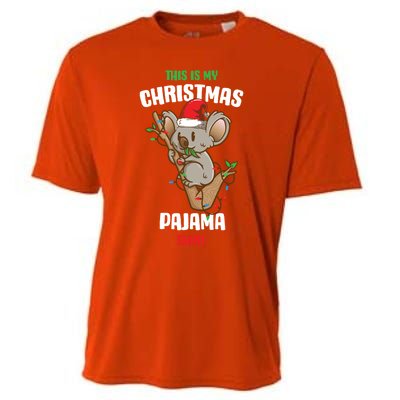 Koala This Is My Christmas Pajama Gift Cooling Performance Crew T-Shirt