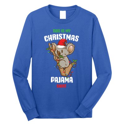 Koala This Is My Christmas Pajama Gift Long Sleeve Shirt