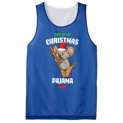 Koala This Is My Christmas Pajama Gift Mesh Reversible Basketball Jersey Tank