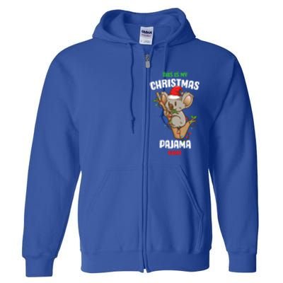 Koala This Is My Christmas Pajama Gift Full Zip Hoodie