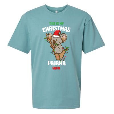 Koala This Is My Christmas Pajama Gift Sueded Cloud Jersey T-Shirt