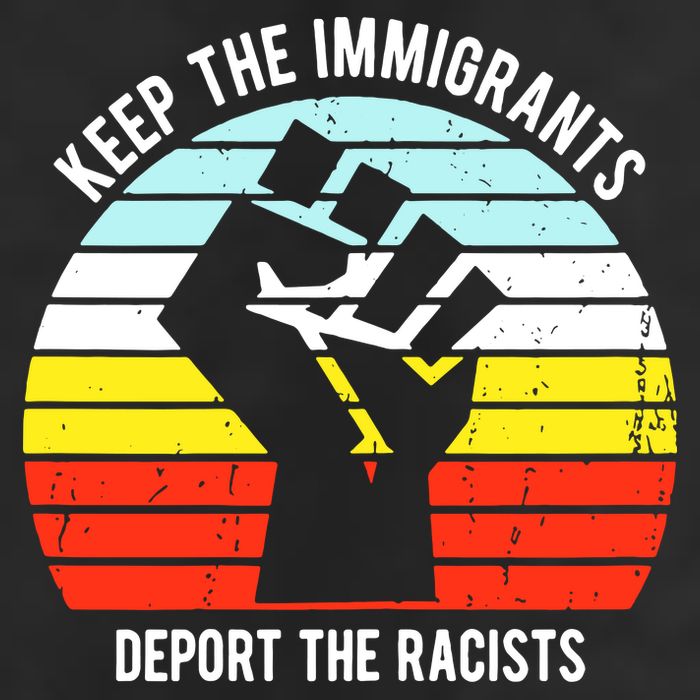 Keep The Immigrants Deport The Racists Adult Drive Performance Visor