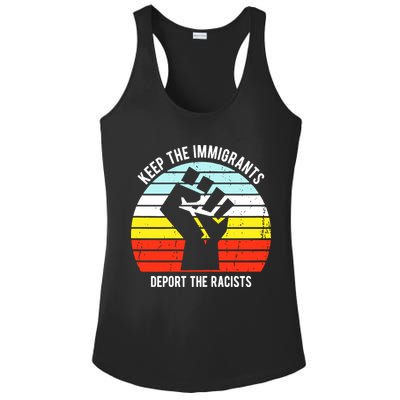 Keep The Immigrants Deport The Racists Ladies PosiCharge Competitor Racerback Tank