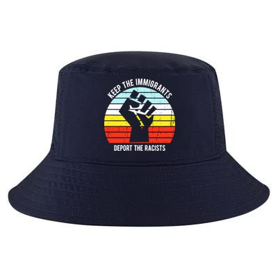 Keep The Immigrants Deport The Racists Cool Comfort Performance Bucket Hat
