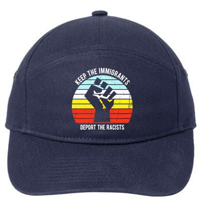 Keep The Immigrants Deport The Racists 7-Panel Snapback Hat