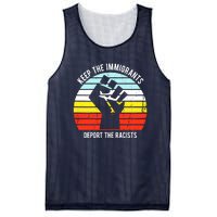 Keep The Immigrants Deport The Racists Mesh Reversible Basketball Jersey Tank