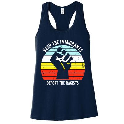Keep The Immigrants Deport The Racists Womens Tank Top