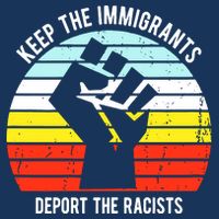 Keep The Immigrants Deport The Racists Golf Towel