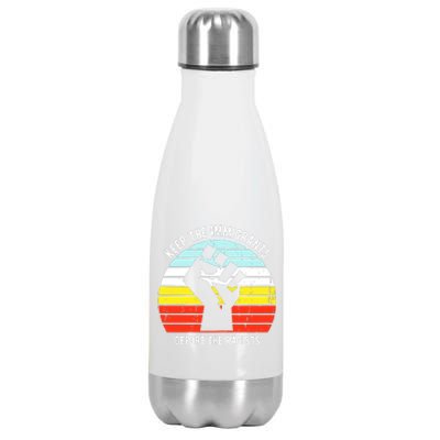 Keep The Immigrants Deport The Racists Stainless Steel Insulated Water Bottle