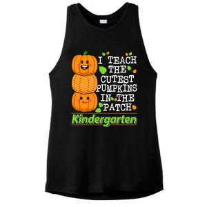 Kindergarten Teacher I Teach Cutest Pumpkins In The Patch Meaningful Gift Ladies PosiCharge Tri-Blend Wicking Tank