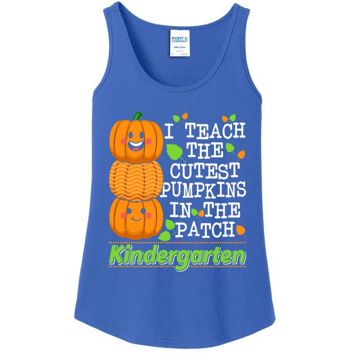 Kindergarten Teacher I Teach Cutest Pumpkins In The Patch Meaningful Gift Ladies Essential Tank