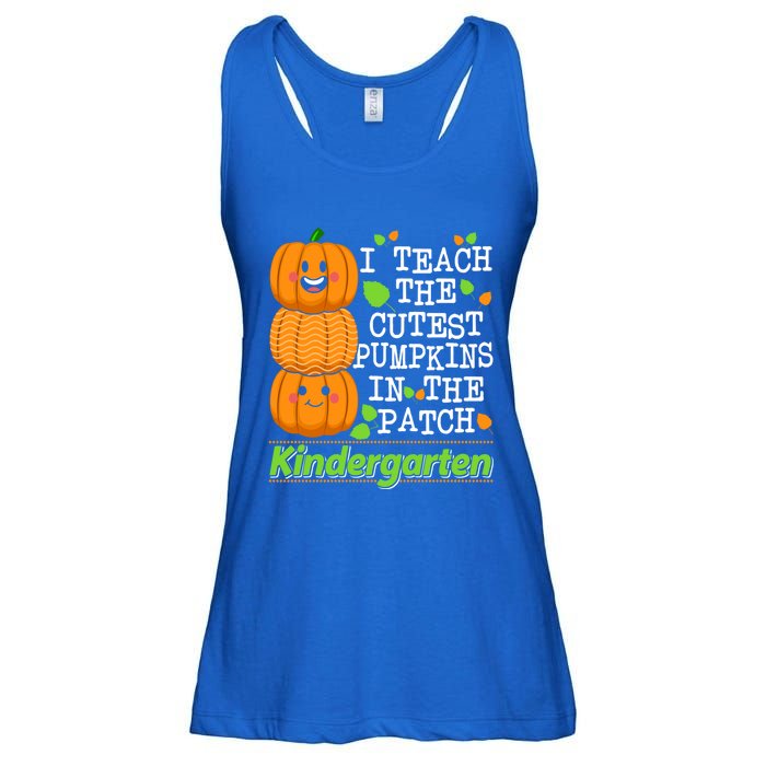 Kindergarten Teacher I Teach Cutest Pumpkins In The Patch Meaningful Gift Ladies Essential Flowy Tank