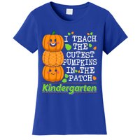 Kindergarten Teacher I Teach Cutest Pumpkins In The Patch Meaningful Gift Women's T-Shirt