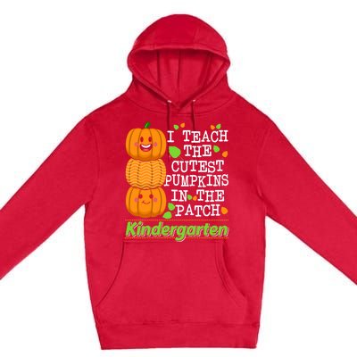 Kindergarten Teacher I Teach Cutest Pumpkins In The Patch Meaningful Gift Premium Pullover Hoodie