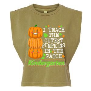 Kindergarten Teacher I Teach Cutest Pumpkins In The Patch Meaningful Gift Garment-Dyed Women's Muscle Tee