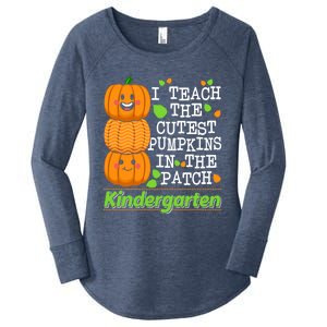 Kindergarten Teacher I Teach Cutest Pumpkins In The Patch Meaningful Gift Women's Perfect Tri Tunic Long Sleeve Shirt