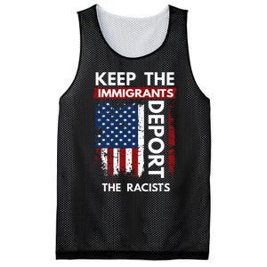 Keep The Immigrants Deport The Racists Mesh Reversible Basketball Jersey Tank