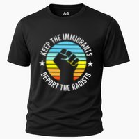 Keep The Immigrants Deport The Racists No Racism Cooling Performance Crew T-Shirt