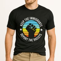 Keep The Immigrants Deport The Racists No Racism Cooling Performance Crew T-Shirt