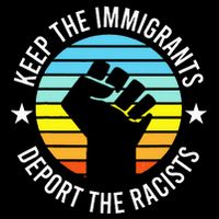 Keep The Immigrants Deport The Racists No Racism Cooling Performance Crew T-Shirt