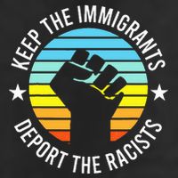 Keep The Immigrants Deport The Racists No Racism 11oz C Handle Ceramic Mug