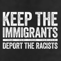 Keep The Immigrants Deport The Racists Pro Immigration Adult Drive Performance Visor