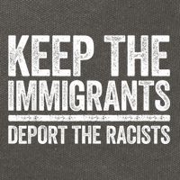 Keep The Immigrants Deport The Racists Pro Immigration Cotton Canvas Backpack