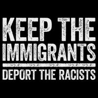 Keep The Immigrants Deport The Racists Pro Immigration Cooling Performance Crew T-Shirt