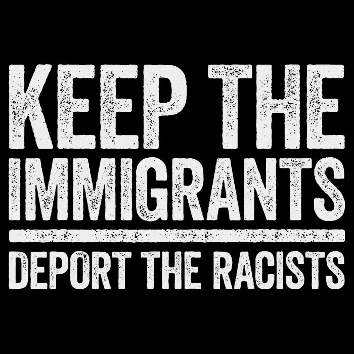 Keep The Immigrants Deport The Racists Pro Immigration Cooling Performance Crew T-Shirt