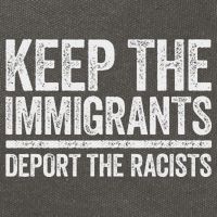 Keep The Immigrants Deport The Racists Pro Immigration Cotton Canvas Backpack