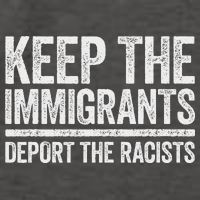Keep The Immigrants Deport The Racists Pro Immigration Vector Backpack