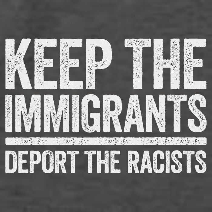 Keep The Immigrants Deport The Racists Pro Immigration Vector Backpack