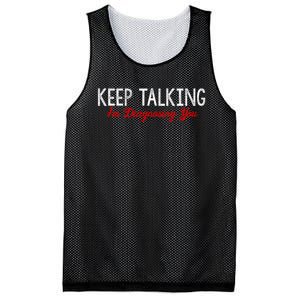 Keep Talking I'm Diagnosing You Funny Doctor Gift Mesh Reversible Basketball Jersey Tank